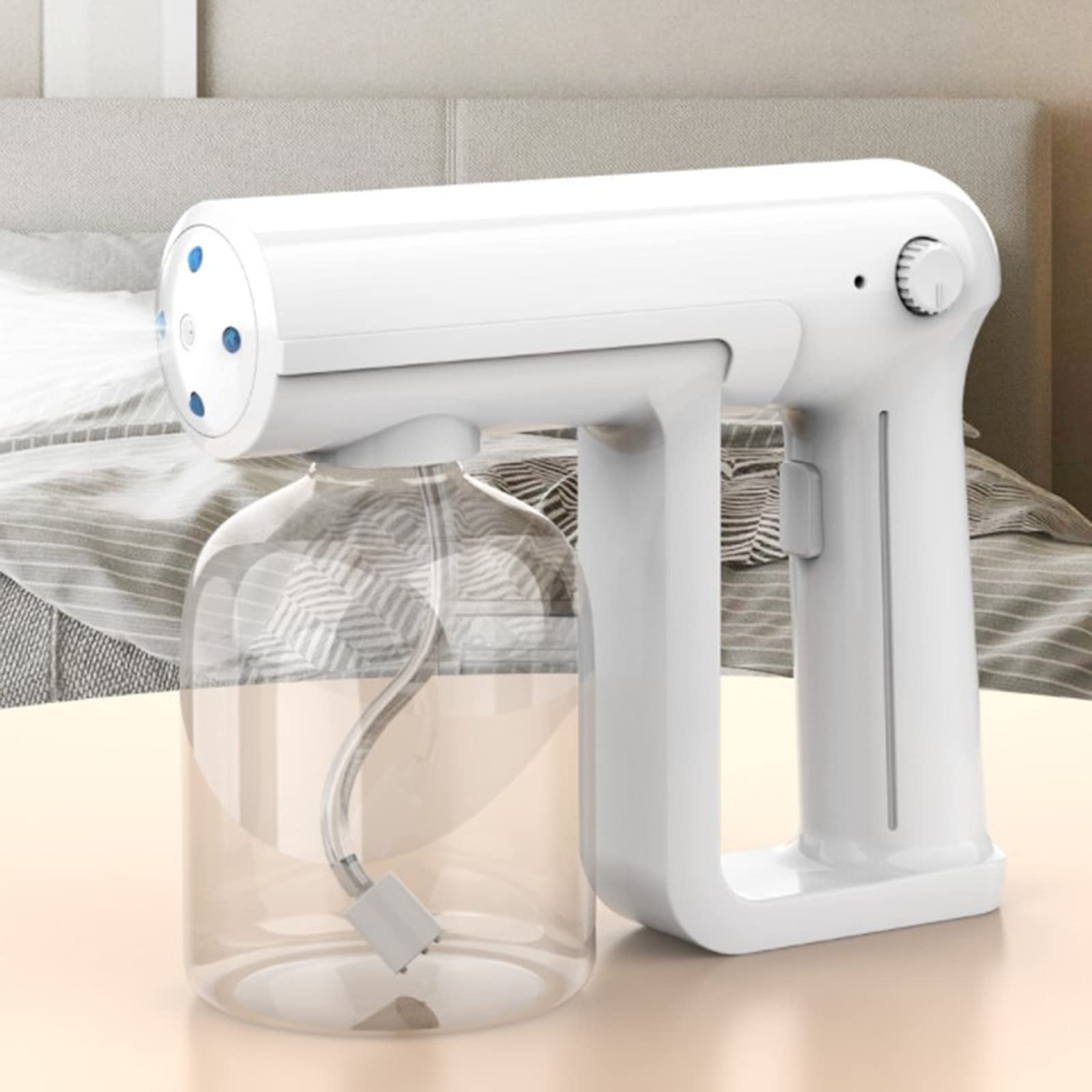 2 Pack Rechargeable Nano Spray Disinfectant Fogger - 2000mAh, 350ml Tank, Cordless Electric Mist Sprayer