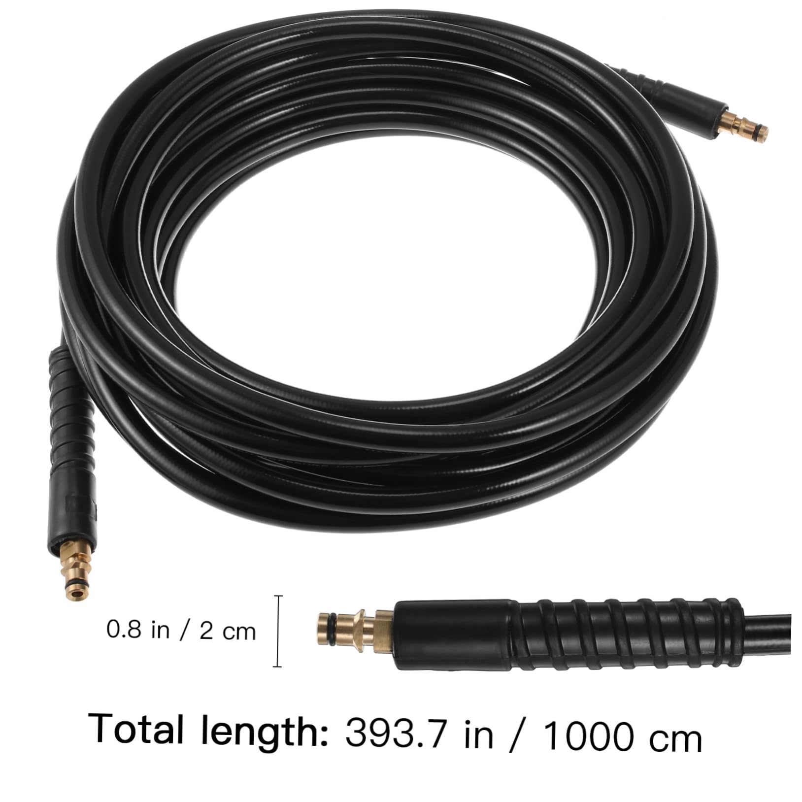 10m Flessibile Per Idropulitrice Compatibile Con Estensione Per Auto e Resistente e Facile