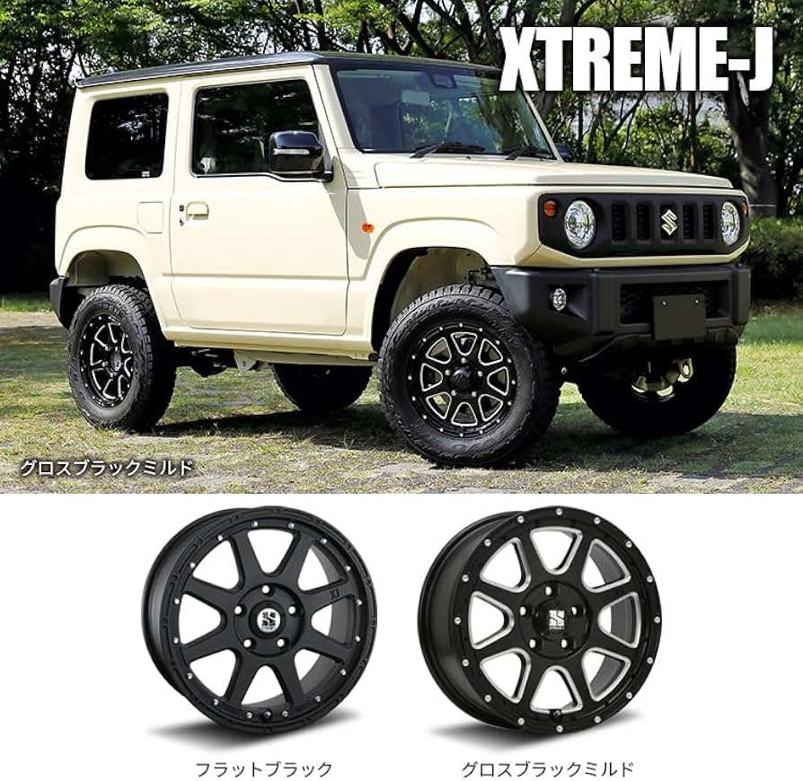 Amazon.co.jp: MLJ XTREME-J 16×7.0J 5H 114.3 +35 フラットブラック