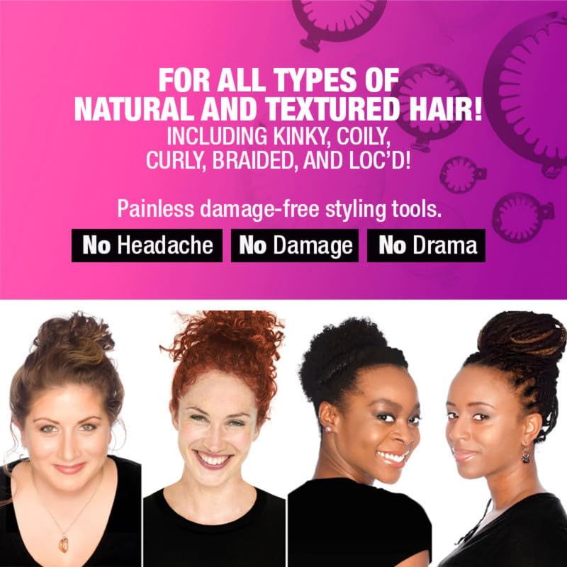 Miniatura 5 de PuffCuff  Mini pinzas para el cabello de 2.5 pulgadas  Para todo cabello natural grueso, rizado, rizado, texturizado, mechones o trenzado