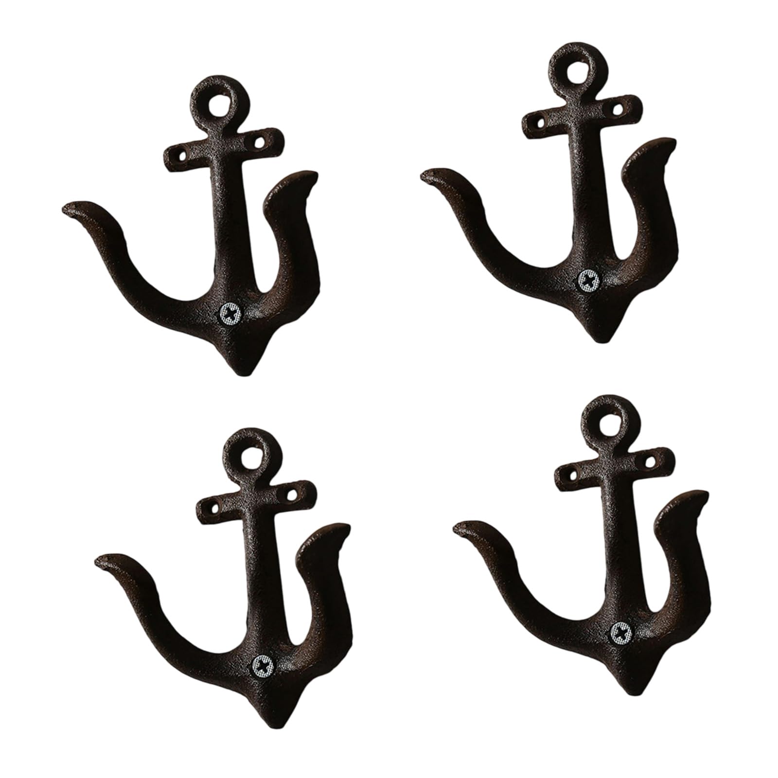 Qusinfc Decorsative Metal Anchors Hooks for Wall Mounting Antique Iron Homes Decors Heavy Duty Hangers for Coat Hat Craft Projects Sturdy Anchors Coat Hanger