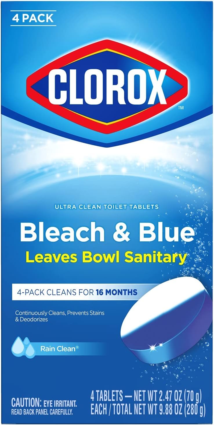 Buy Clorox Ultra Clean Toilet Tablets Bleach & Blue, Rain Clean Scent 2