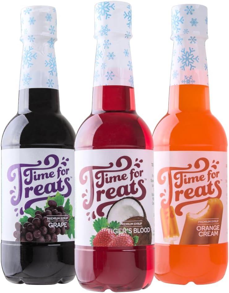 Time For Treats 3-Pack Orange Cream, Tiger's Blood, Grape Syrup 16.9 Fluid Ou...