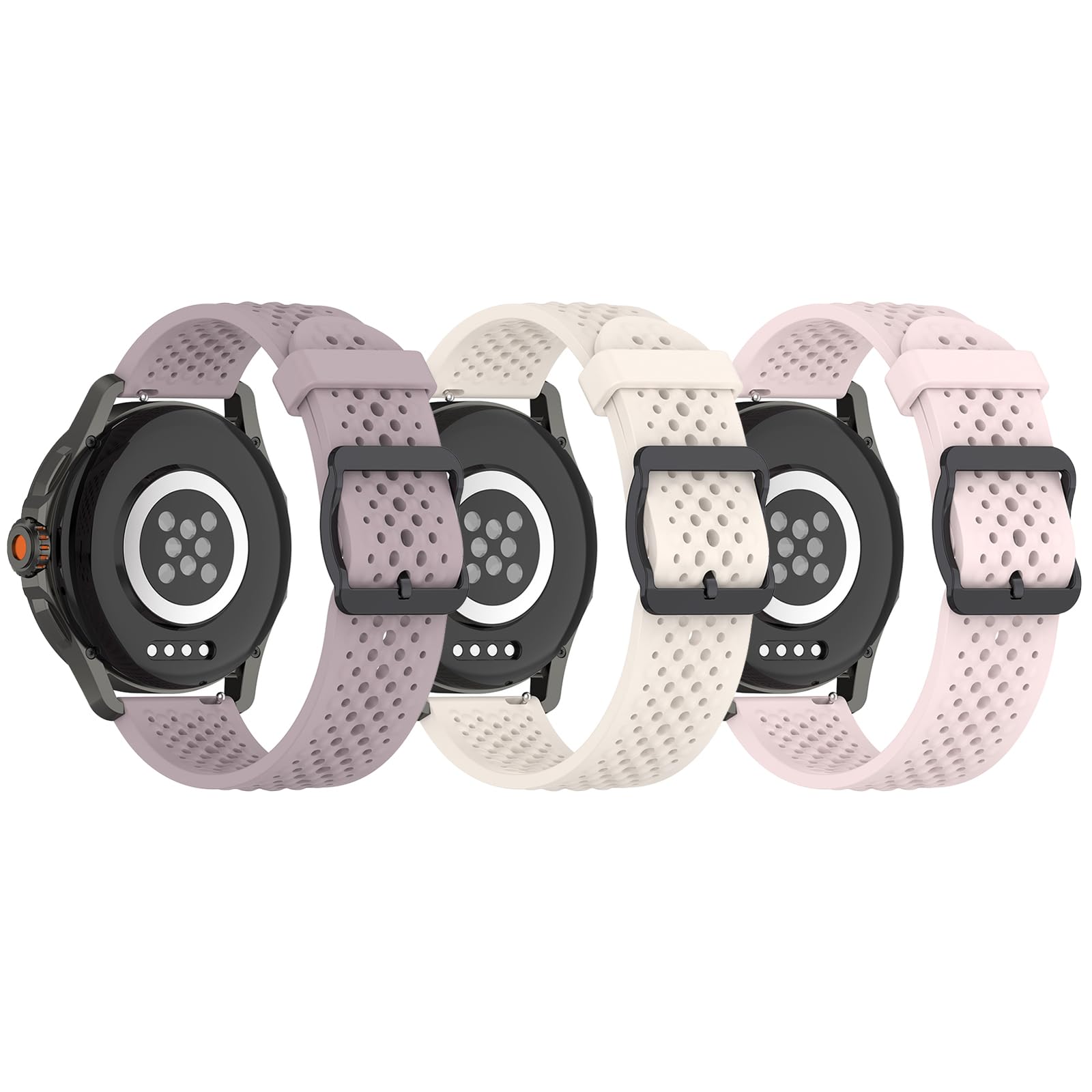Silikon Armband Für Aptkdoe/Ddidbi/Dotn Smartwatch 1.85 Zoll - Weich, Verstellbar, 5 Stück Set