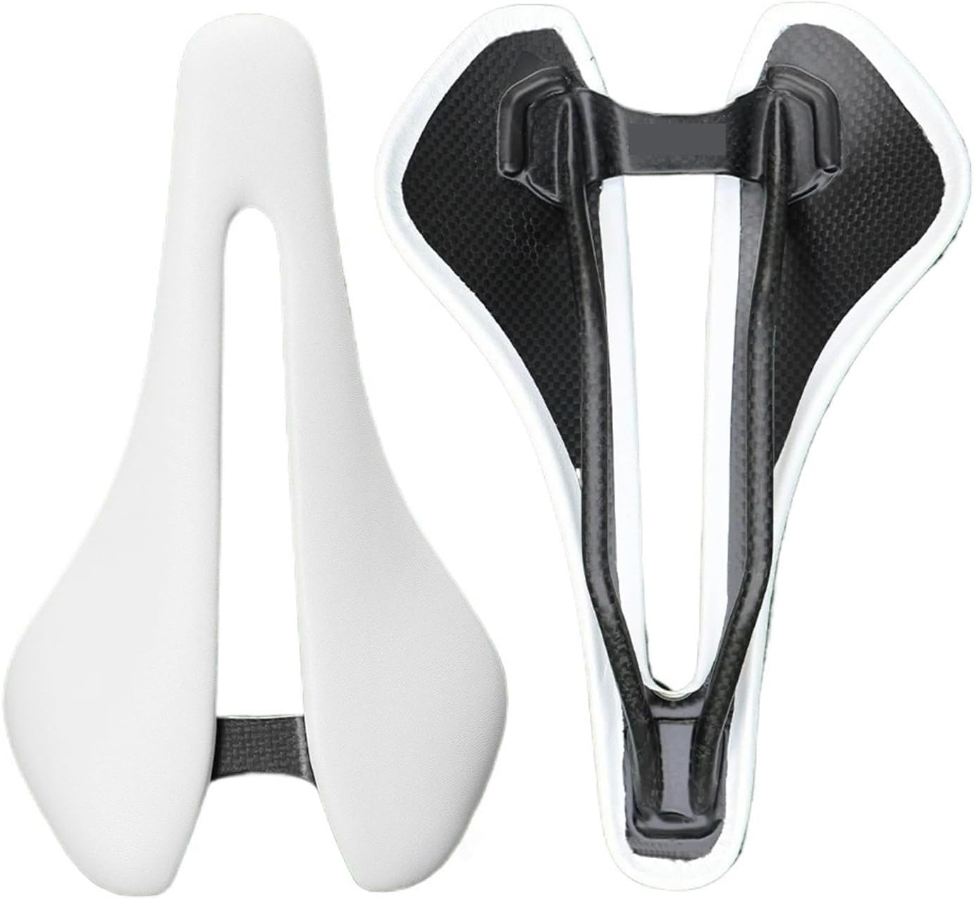 2026 Full Carbon Saddle Ultralight 81g/87g Leather Top 7x9mm Carbon Rails 143/155mm for Road MTB Gravel Bike