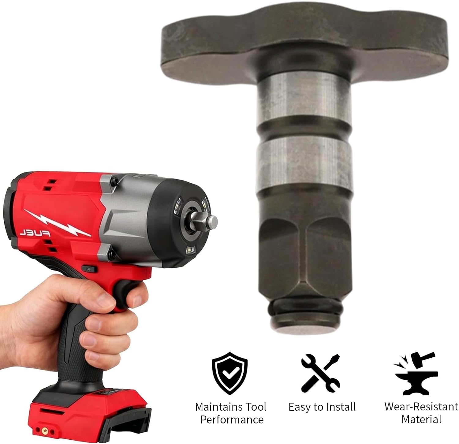 42-06-5320 1/2" Anvil Assembly Replacement for Milwaukee 2967-20 Impact Wrench Friction Ring Type, Durable Torque Transfer Tool Repair Part