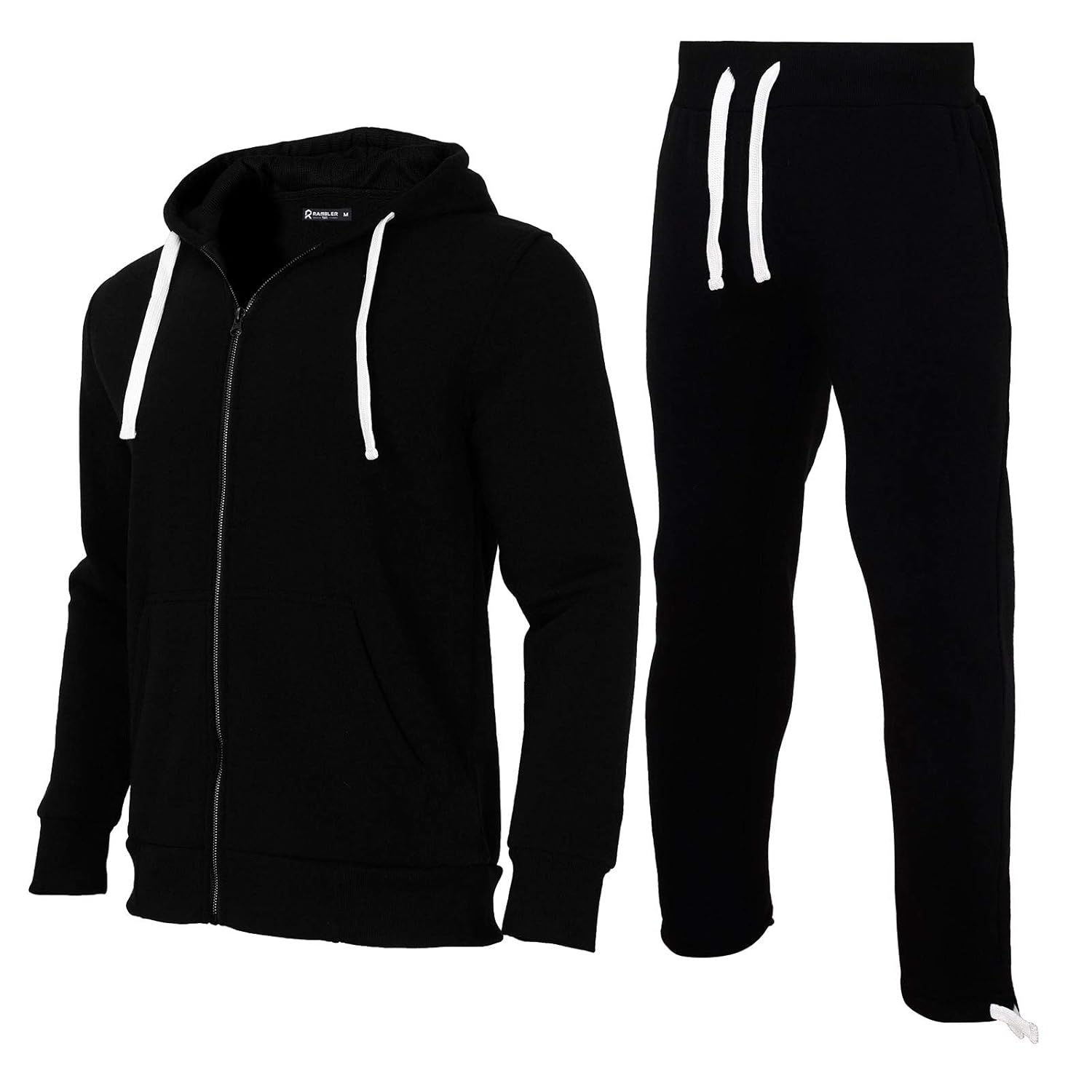 R RAMBLER 1985 Mens Sweatsuits 2 Piece Casual Athletic Long Sleeve Tracksuit Set Jogging Suit for Running Exercise