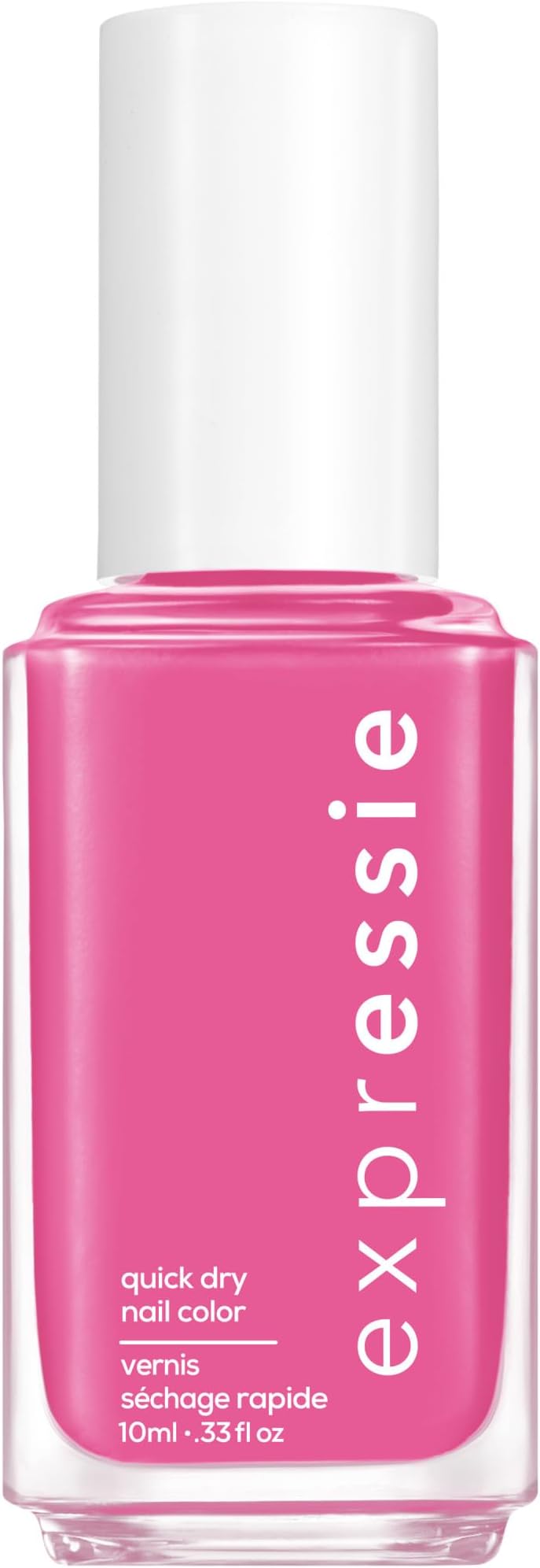 expressie, Quick-Dry Nail Polish, 8-Free Vegan, Hot Pink, Trick Clique, 0.33 fl oz