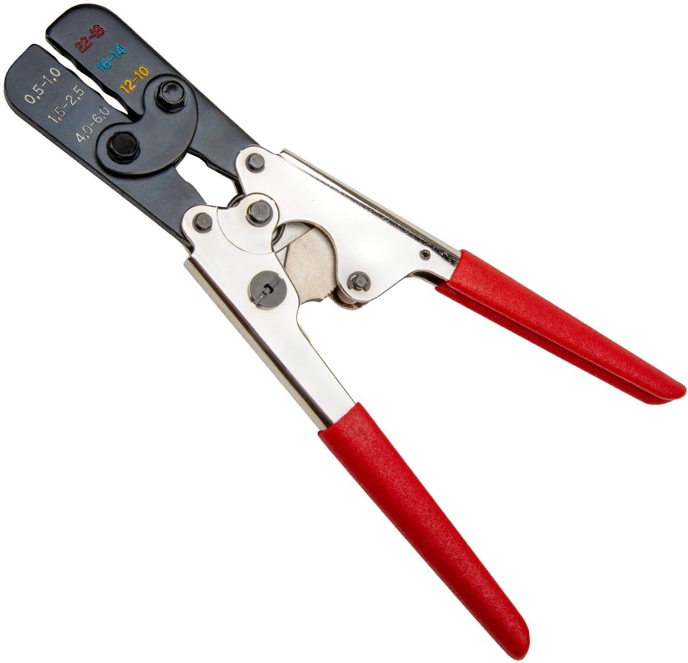 Professional Crimping Tool for Heat Shrink Wire Connectors - Ratcheting Wire Terminal Crimper for Multiple Gauge AWG Sizes (35084)