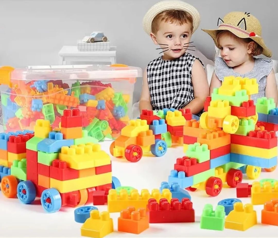 MBK 100pc Learning Building Blocks Set - Educational Toys for Kids 2-5 Years - Problem Solving & Social Skills Development (B0DGV1KQTZ) Amazon Price History, Amazon Price Tracker