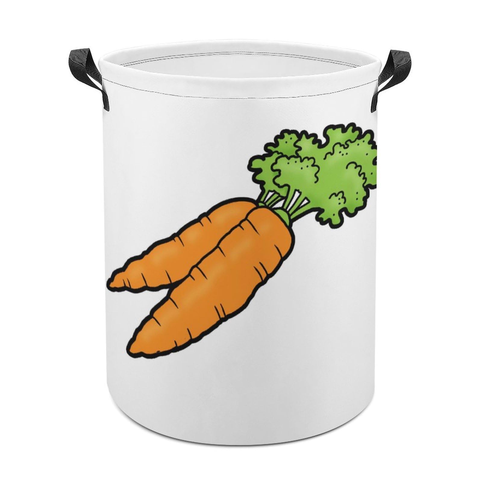 Lyfthologen Laundry Hamper, Carrot Laundry Basket, Washing Basket with Handle
