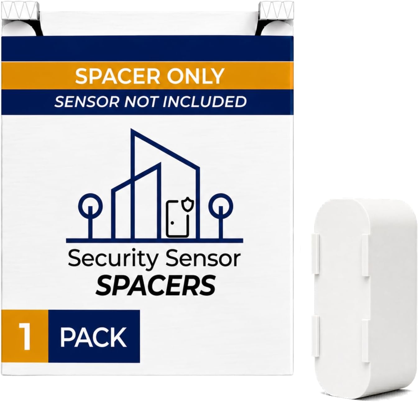 Sensor Riser Compatible with SimpliSafe - DIY Contact Sensor Spacer for SimpliSafe Wireless Home Security Systems, Gate Window Door Motion Sensors (1 Inch)