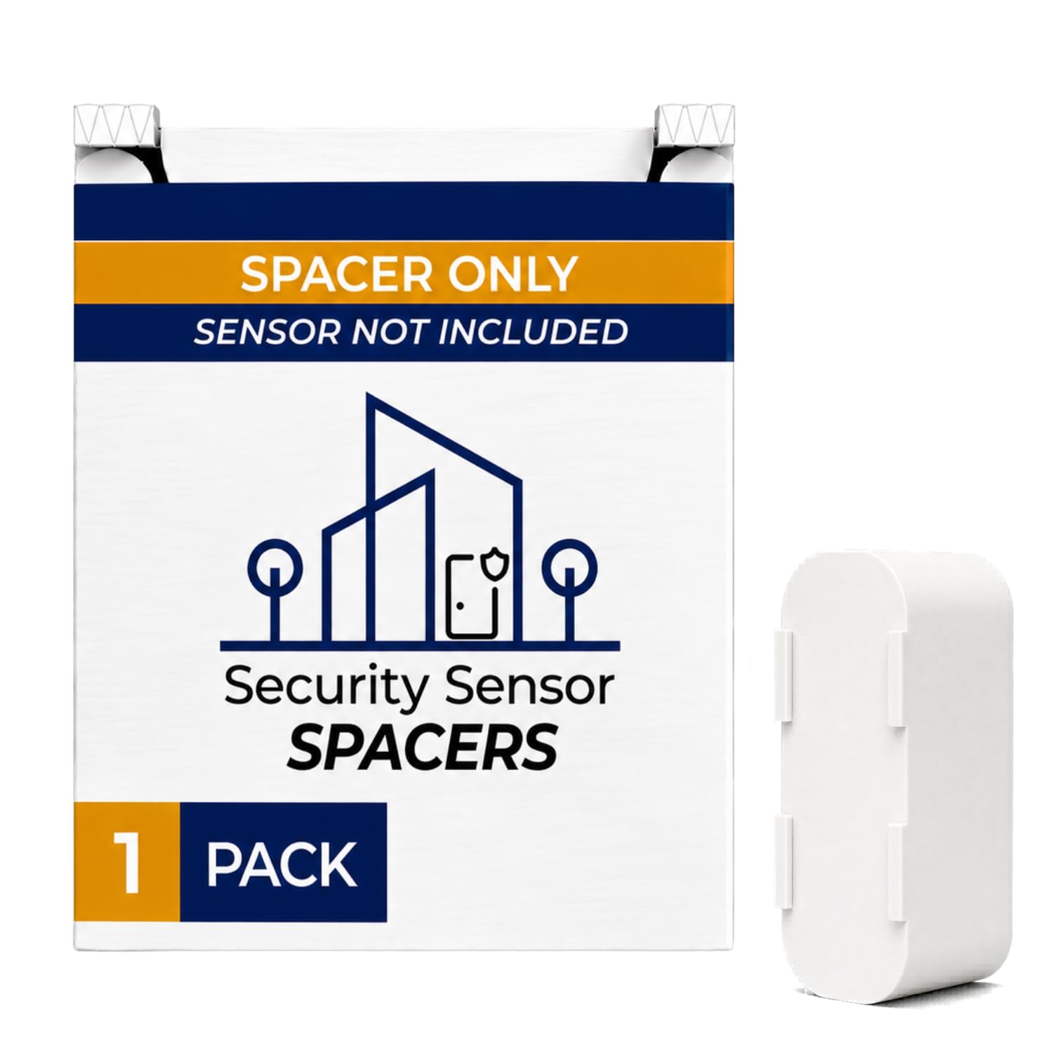Sensor Riser Compatible with SimpliSafe - DIY Contact Sensor Spacer for SimpliSafe Wireless Home Security Systems, Gate Window Door Motion Sensors (1 Inch)-image-6