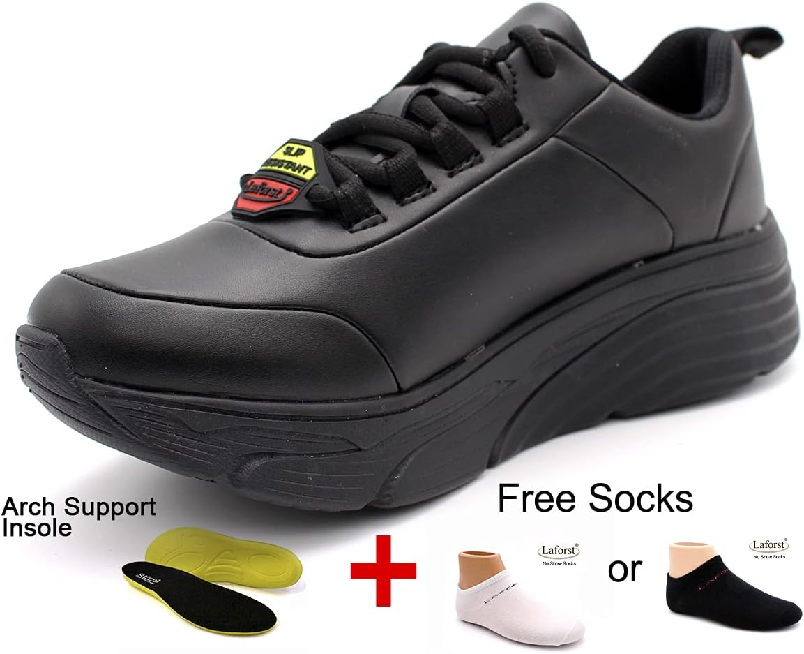 Laforst Womens Falcon Xtreme Comfort Work Non-Slip Sneaker +Free Socks