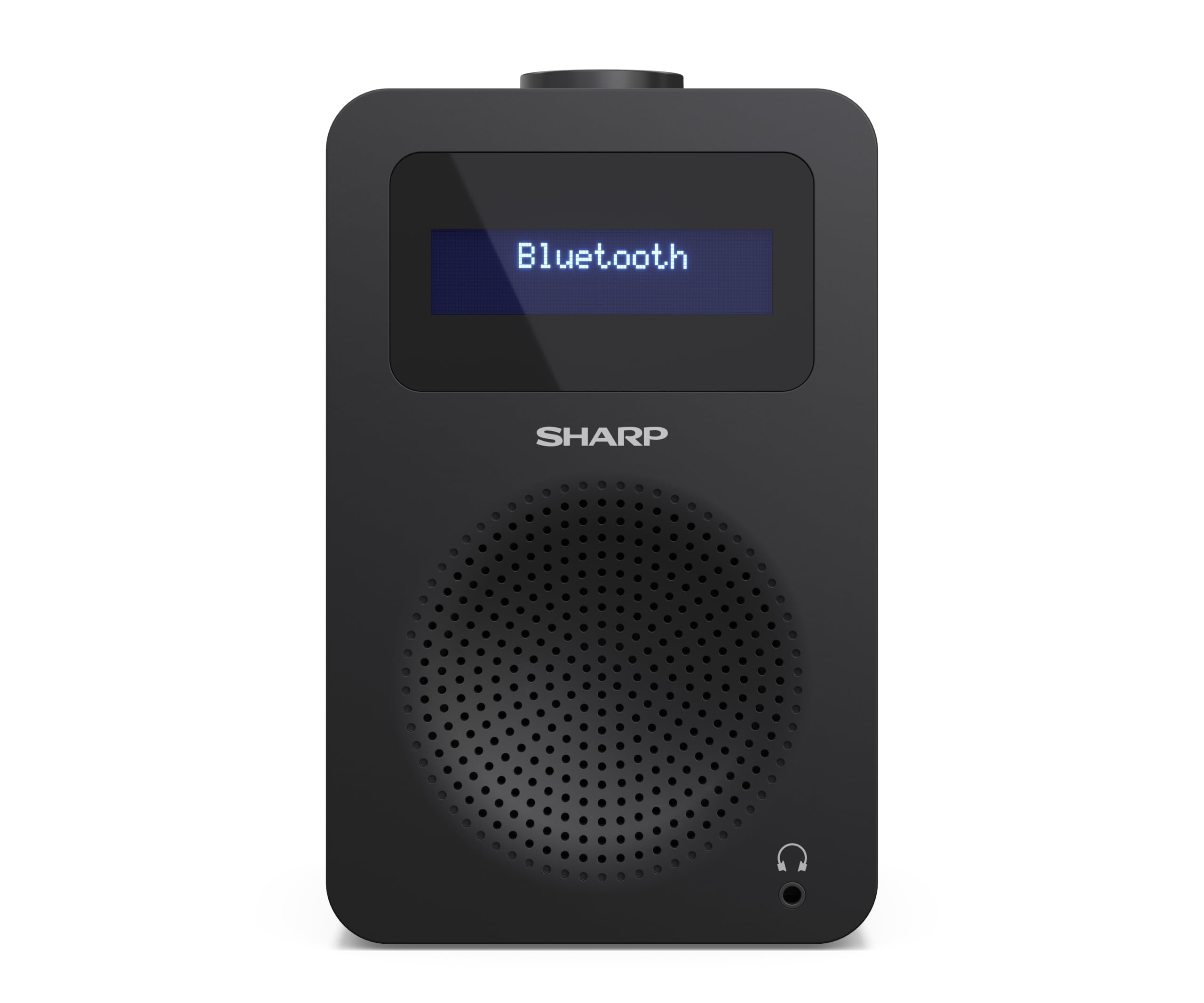 SHARP DR430 Radio numérique Portable (Dab/Dab+/FM avec RDS, Bluetooth 5.0, Jack 3,5 mm, 5 W, Fonctionnement sur Piles), Noir