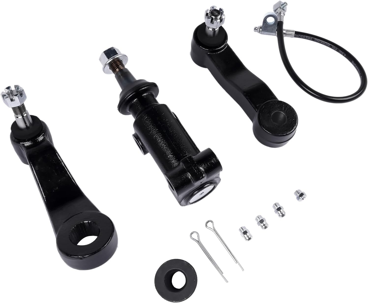 Front Idler Arm 3 Grooves Splines with Bracket & Pitman Arm Replacement for Chevy Silverado 1500 2500 3500 HD Suburban 2500 K6535 K6654 K6723 K6659