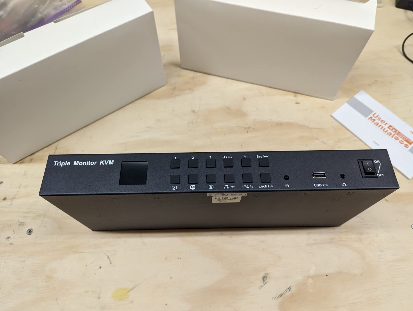 50/mo Finance TESmart KVM Switch 3 Monitors 4 Computers 4K60Hz 44