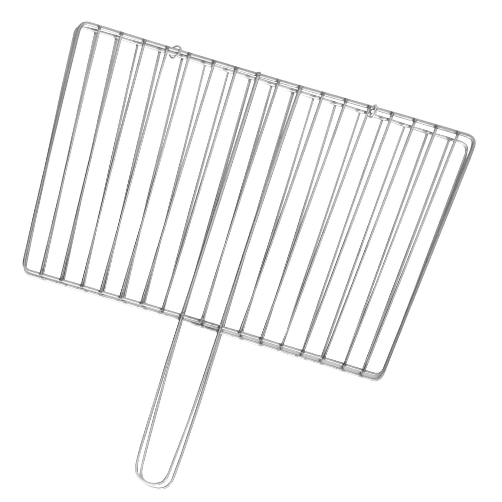 Milisten 1 Pieza Rejilla de Barbacoa Inoxidable con Pinza para Alimentos Utensilio para Asar Pescado Carne y Verduras Actividades al Aire