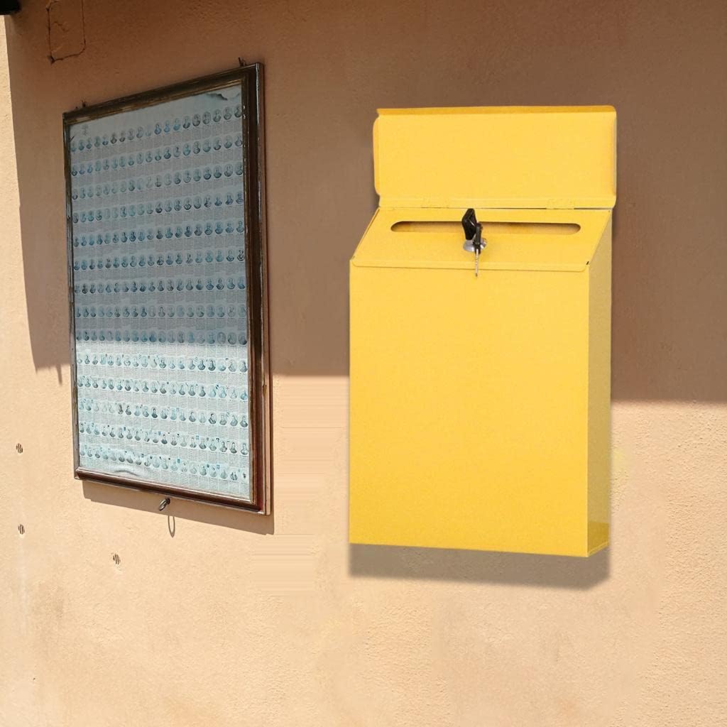 Yajuyi 3pcs Mailbox Deposit Drop Box Secured Envelopes Postbox
