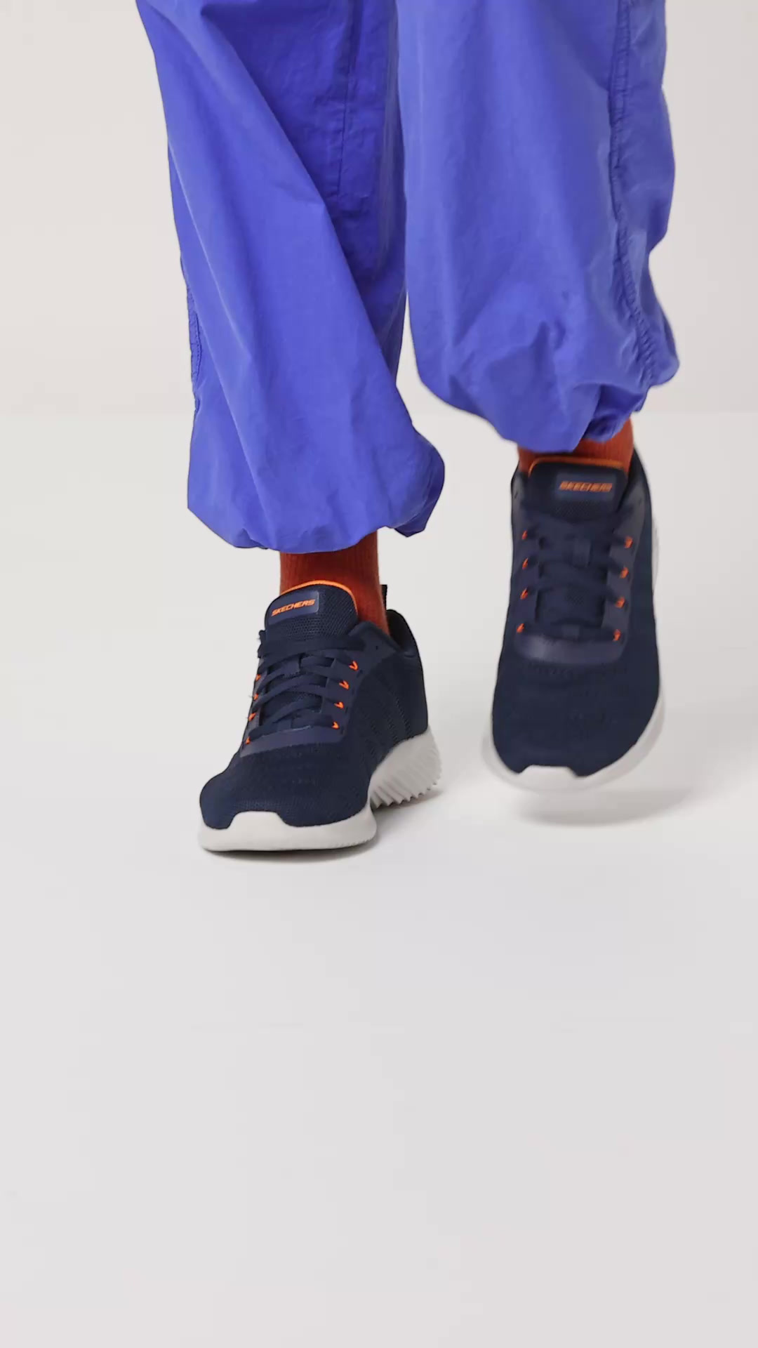 Buy Skechers Men Bounder Flat(Nvor,10), Navy Blue at Amazon.in
