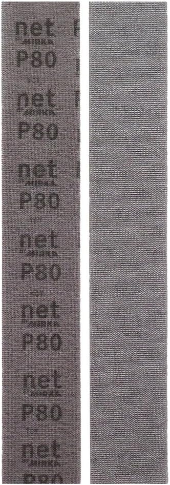 Mesh Sanding Discs 5Pcs Hook Loop 400 * 70mm Anti-Blocking Dry Grinding Sandpaper 80 to 320 Grit(80)