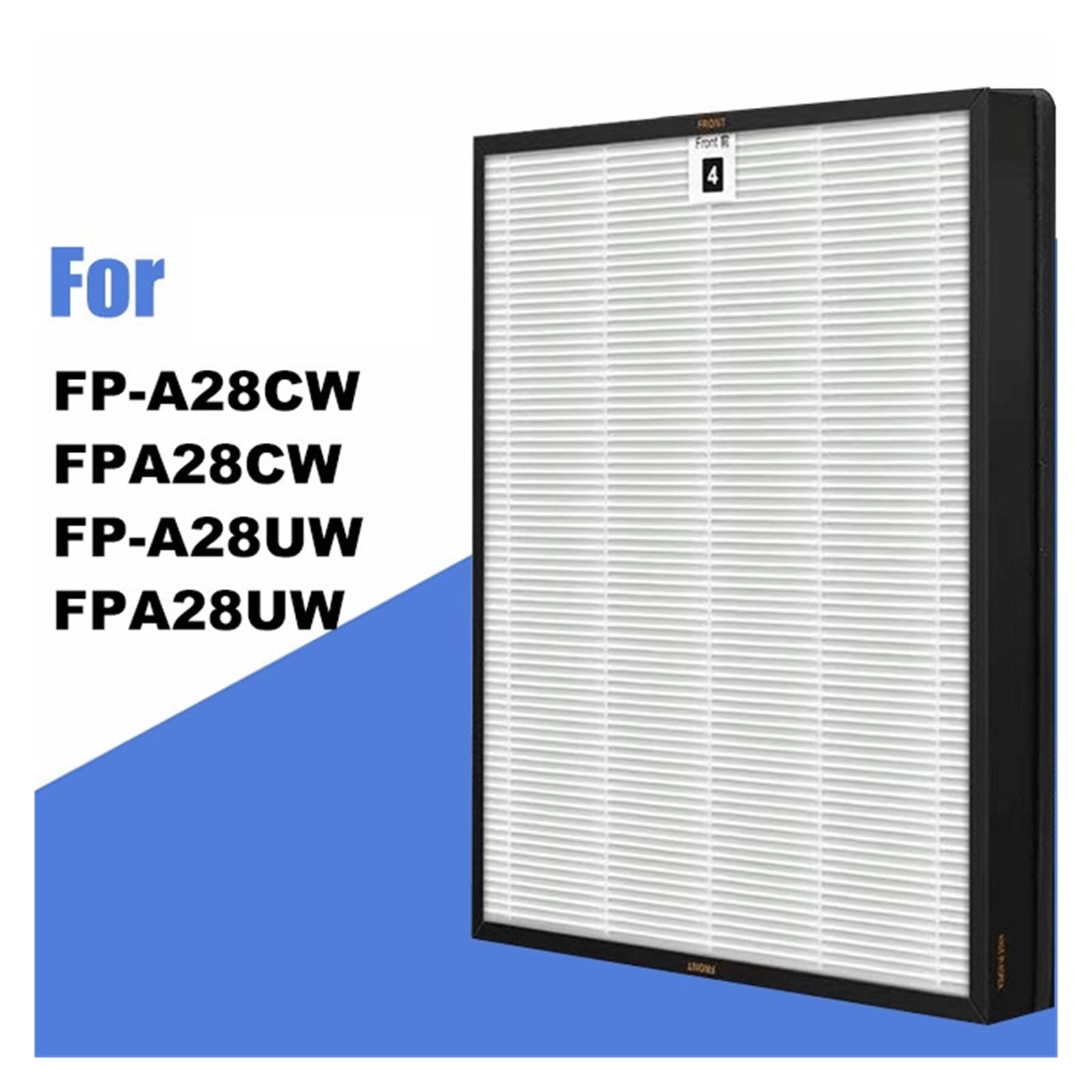 FZ-A28HFU FZA28HFU zamienny filtr HEPA, Compatible With Sharp, do oczyszczacza powietrza FP-A28CW FPA28CW FP-A28UW FPA28UW