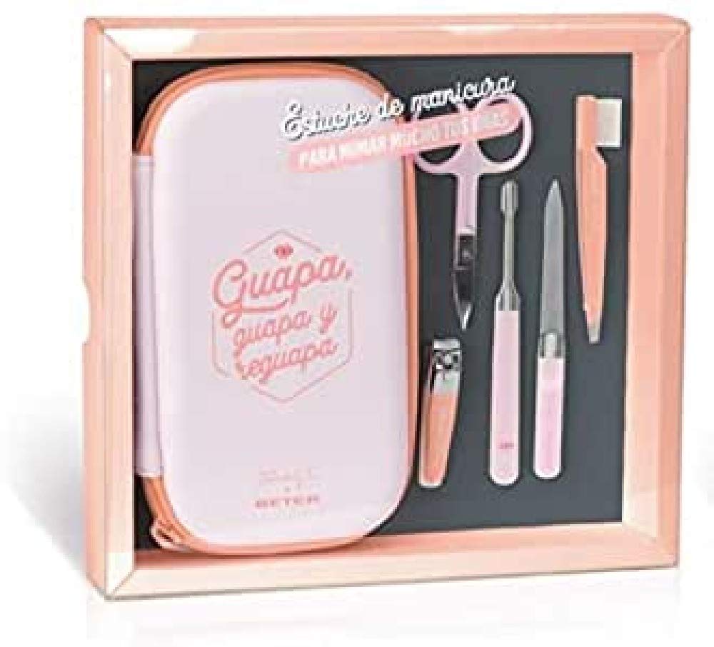 Beter B. Wonderful Manicure Case, Pink, Set of 6