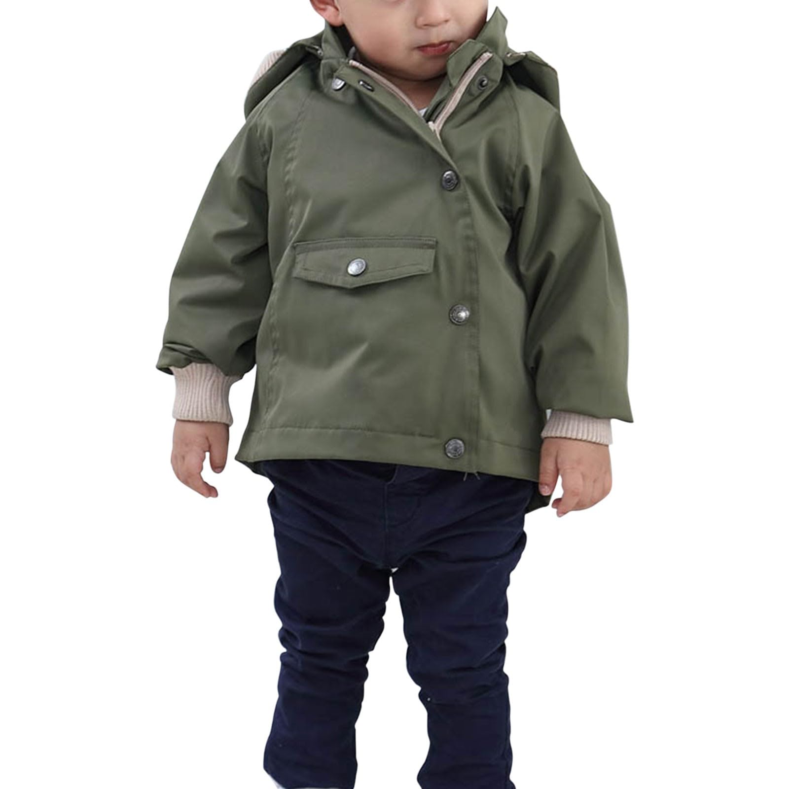 FGUUTYM Chaqueta cálida de invierno para niños pequeños, ropa exterior con flores, capucha, cremallera, ropa exterior acolchada para niñas o camiseta sin vientre
