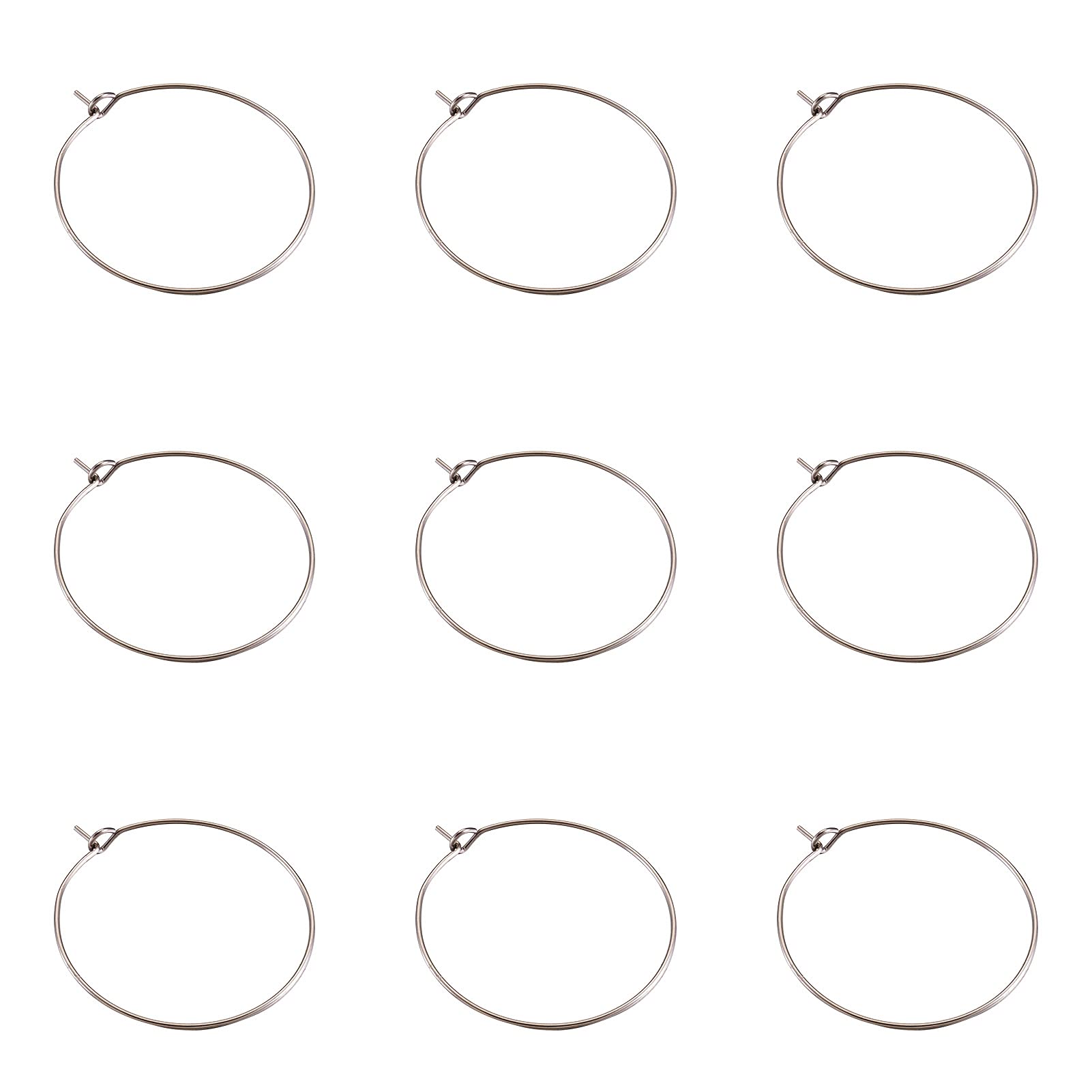 MOXIOU ER 30pcs / Lot 25-40mm Big Turno Hoops Orecchini - Foto 8