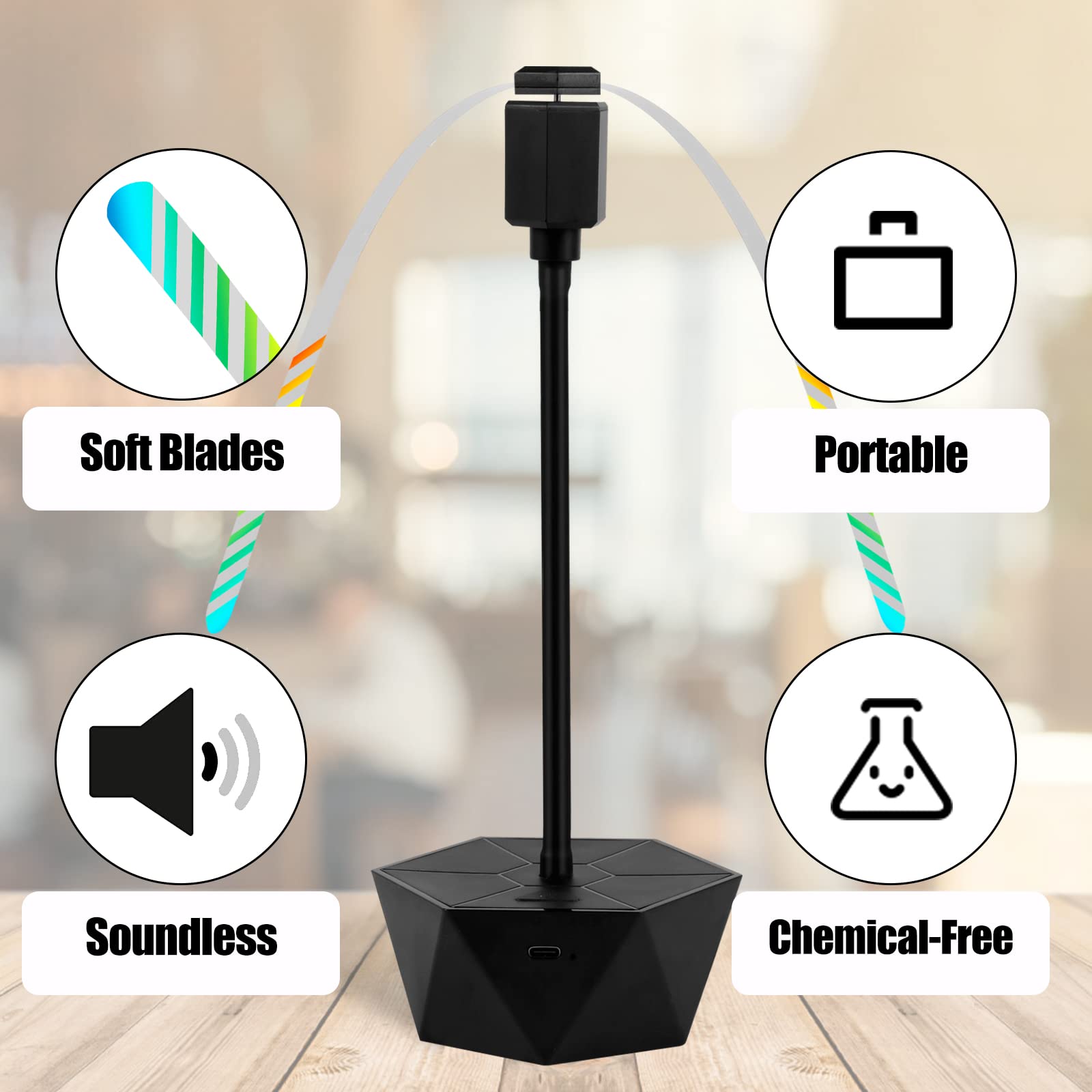 Ventilateur Anti-moustiques, Ventilateur à Lépreuve Des Mouches Pour Les Tables Les Intérieurs