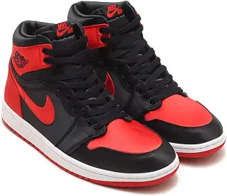 [ナイキ] エア ジョーダン 1 ハイ OG ステイン ブレッド W AIR JORDAN 1 HIGH OG Satin Bred ブラック/ホワイト/レッド FD4810-061 日本国内正規品