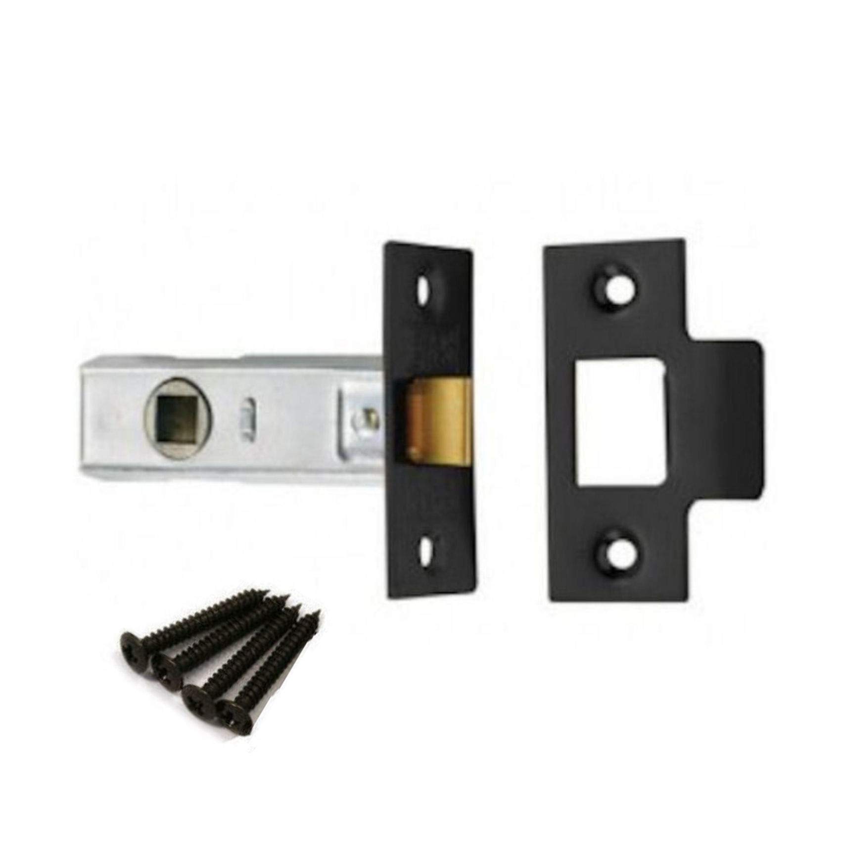 Carlisle Brass Black 2.5" Tubular Mortice Latch Pcb