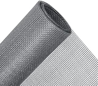 MAGZO Fly Screens for Windows 120 X 250 cm, Window Screen Mesh Replacement Cuttable Washable and Anti-Scratch, Grey