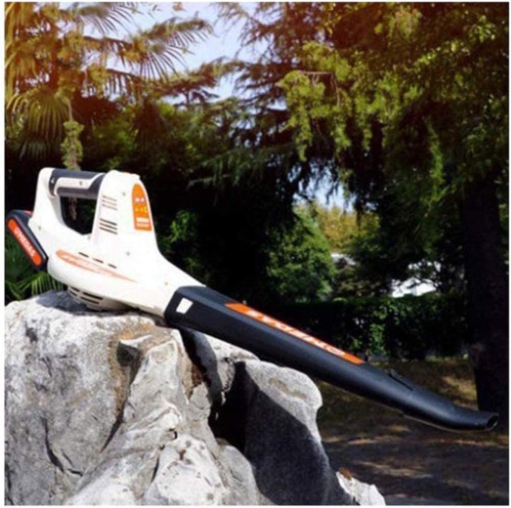 Cordless Leaf Blower with Rechargeable 20V Lithium-Ion Battery for Clear Leaves and Debris from Garden Driveway Patio Lightweight Portable Battery1 (Battery2)