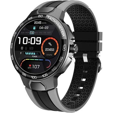Amazon.com: MOKCF reloj inteligente de gama alta, pantalla táctil completa  con 24 modos deportivos reloj deportivo para hombres y mujeres, IP68  impermeable reloj de fitness para iPhone Android (gris) : Electrónica