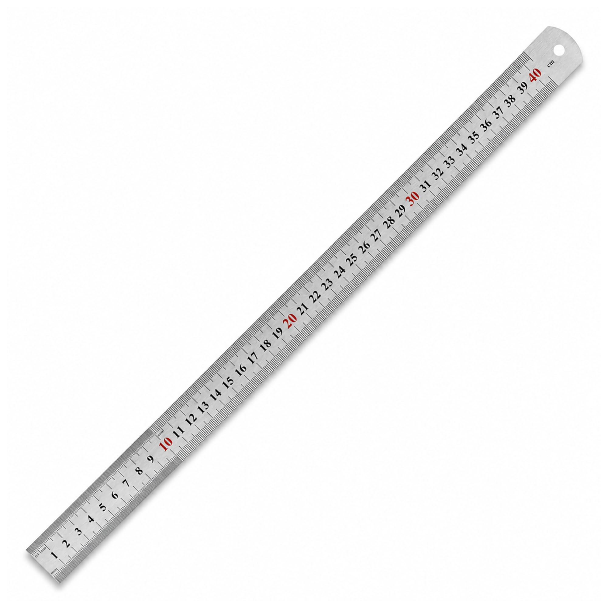 Trimming Shop 40cm Stainless Steel Ruler Metric Imperial Precision Tool
