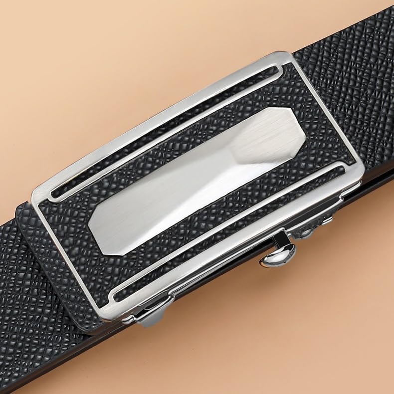 JSEIAJB Belt Automatic Buckle Business Young And Middle-aged Leather Belt Casual Pants Belt3