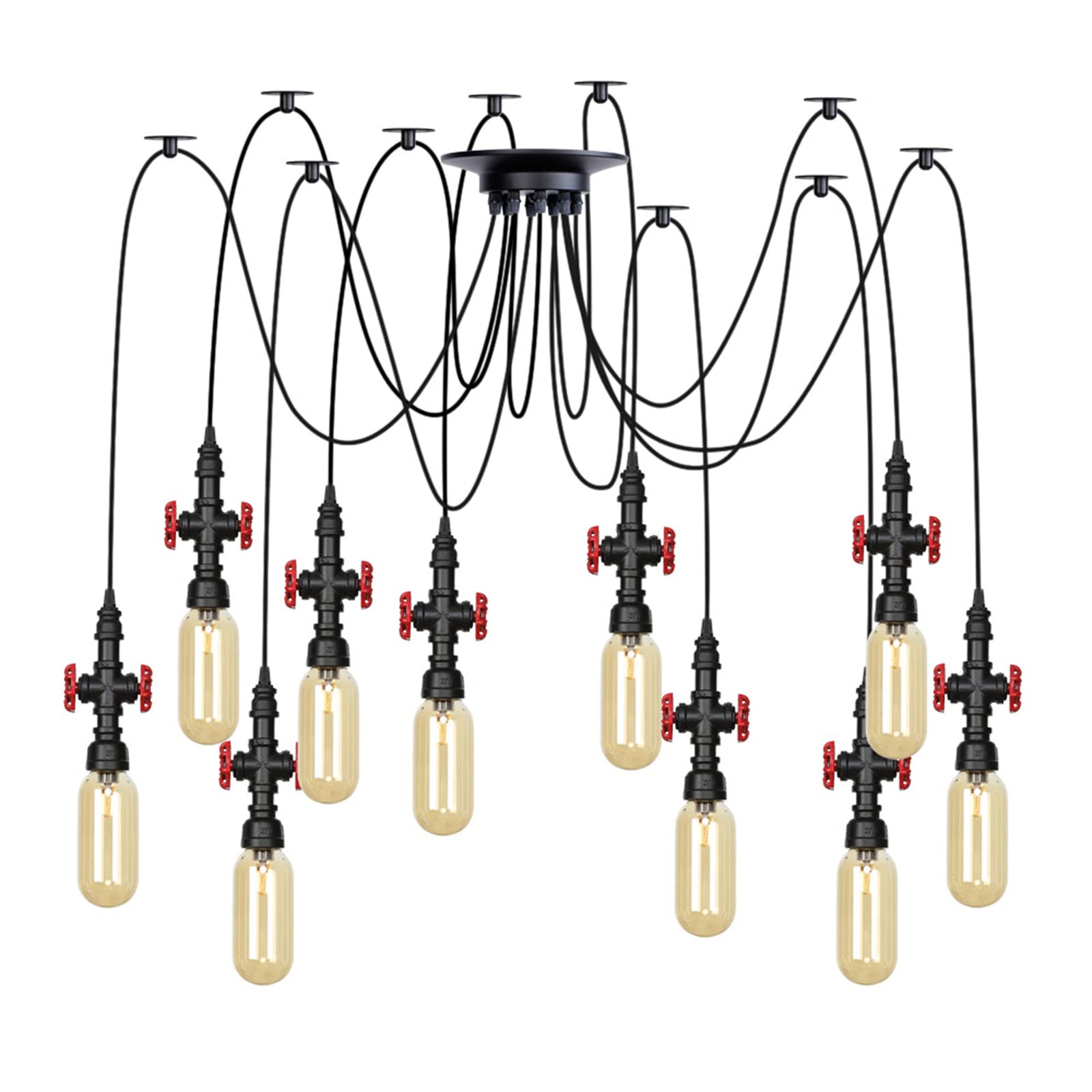 Lampes suspendues led vintage avec verrerie d'exception - 8