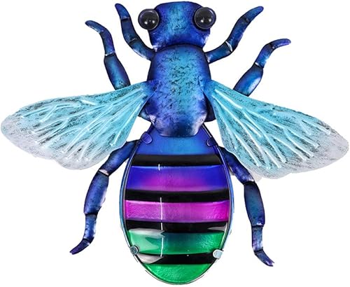 SKHF Sculpture Statues Colored Honeybee Wall Decoration for Home and Garden Decoration Miniaturas Animal Outdoor Statues and Sculptures for Yard