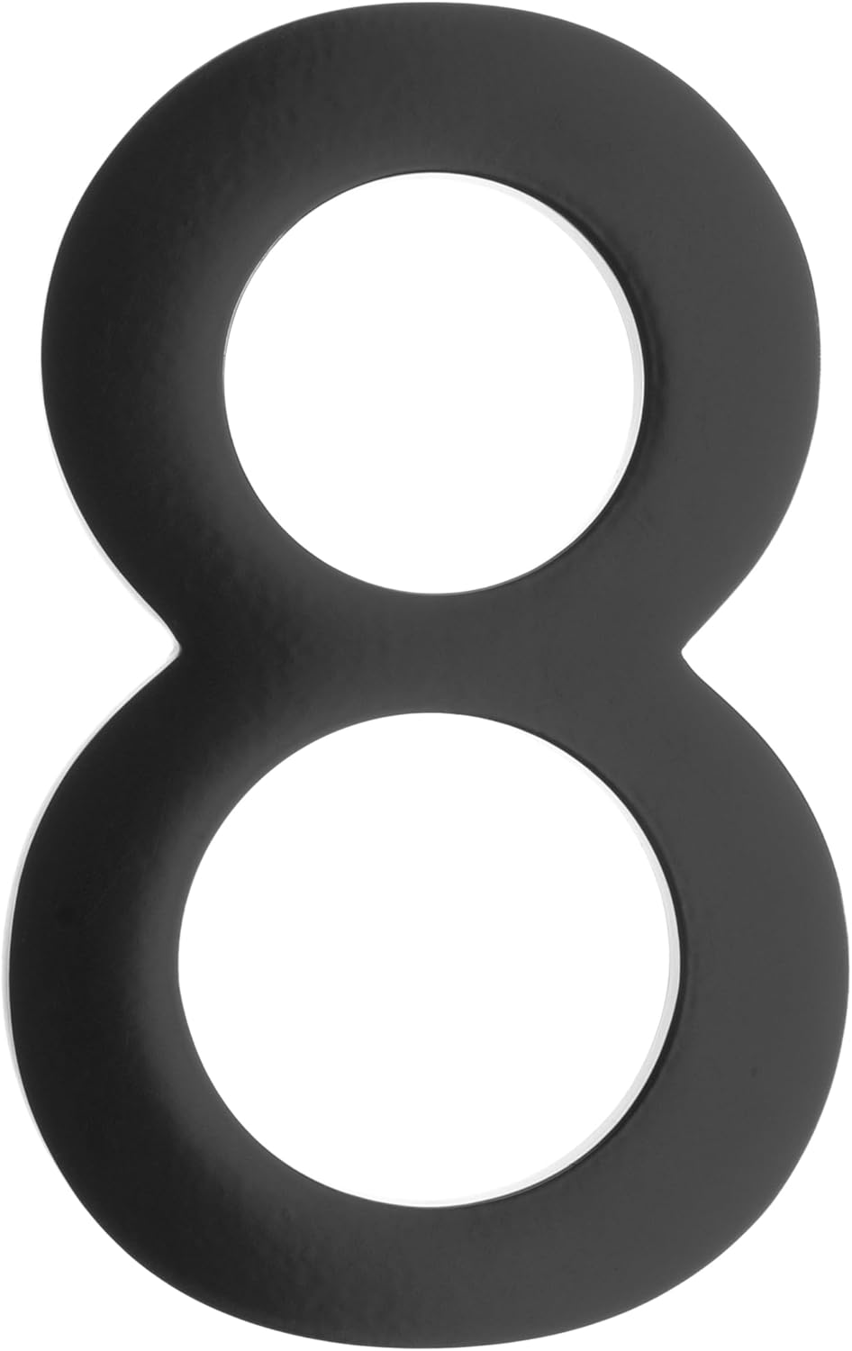 Architectural Mailboxes 3585B-8 5 inch Solid Brass Floating House Number, Black