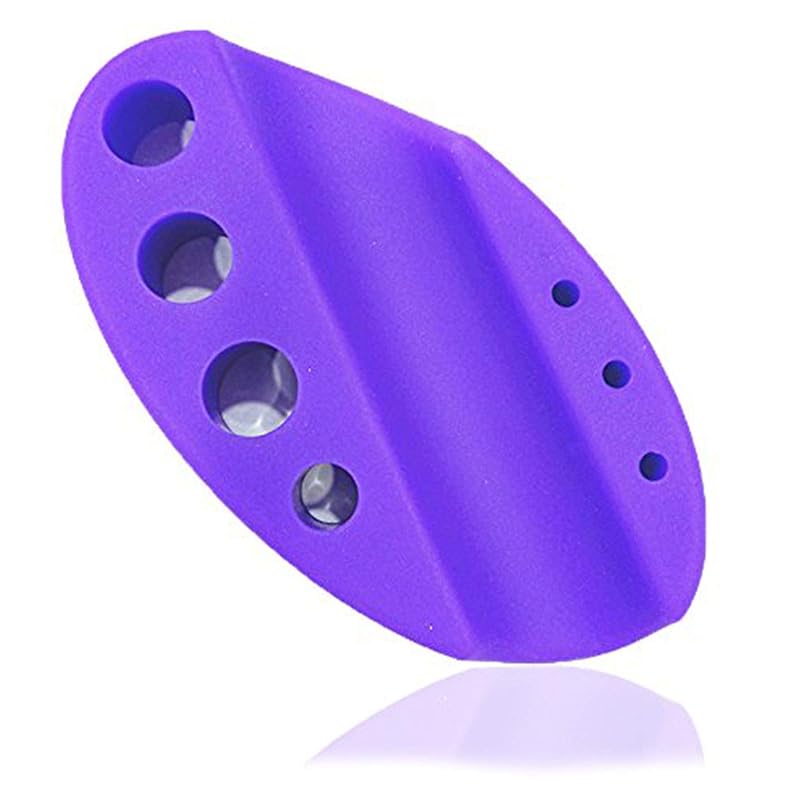 Pinkiou Suporte de Silicone para Máquina de Tatuagem, Canetas, Copos de Tinta e Hastes de Algodão, Vermelho