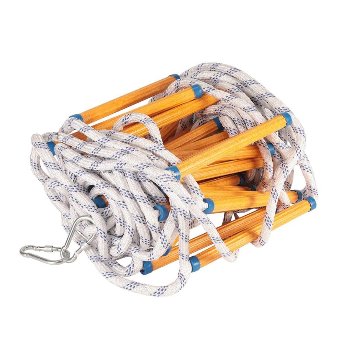 Rope Ladder 30 m, Fire Rescue Ladders with Carabiners