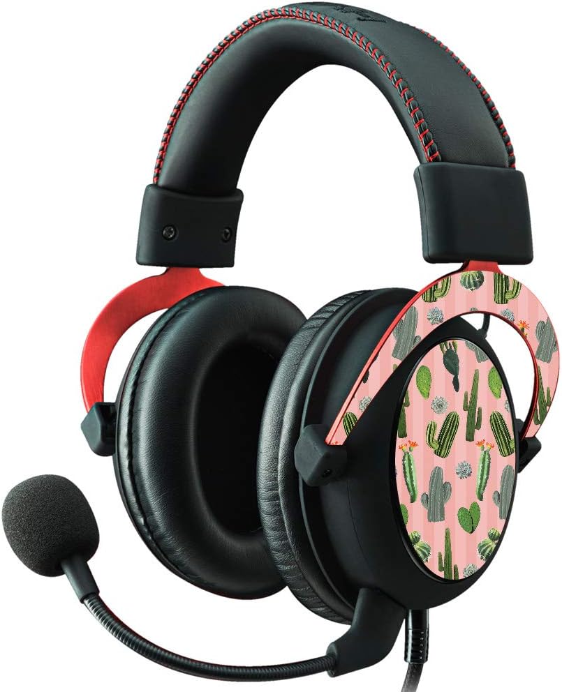 MightySkins Skin Compatible with Kingston HyperX Cloud II Gaming Headset - Cactus Garden | Protective, Durable, and Unique Vinyl Decal wrap Cover | Easy to Apply, Remove | Made in The USA