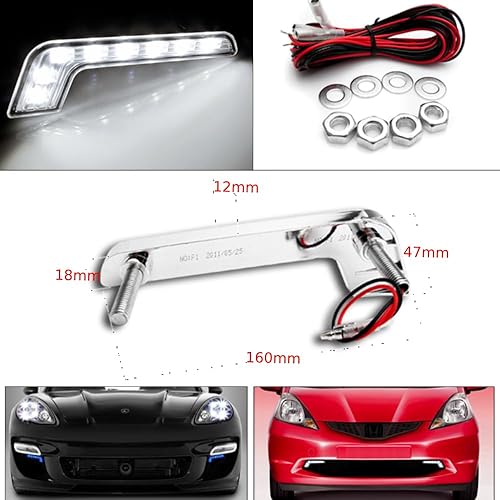 Faros delanteros negros con luces DRL LED blancas de 6.25 pulgadas para Chevy Aveo 2007-2011 / Pontiac Wave 2007-2009