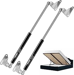 Vepagoo 500MM 300N/67lb Gas Struts Universal adjustable 20inch Lift Support Springs with Mounting Kit for Ottoman Bed, Heavy lid, Floor Hatch Door, and Other Custom Heavy Duty Project, 2PCS