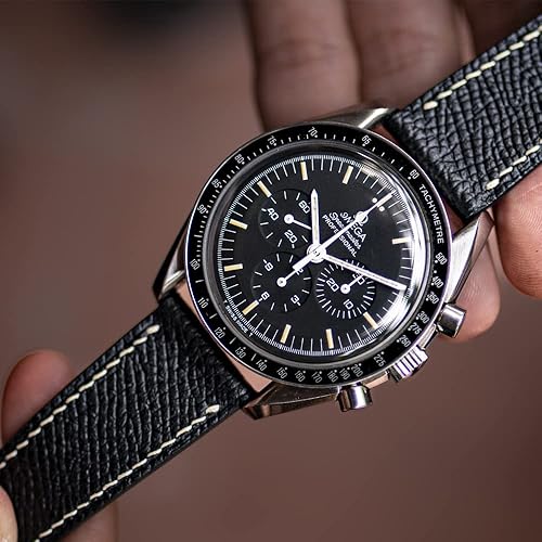 Miniatura 3 de Epsom - Correa de reloj de piel de grano superior para hombre, de liberación rápida, hecha a mano, correa de reloj de cuero premium para mujer,