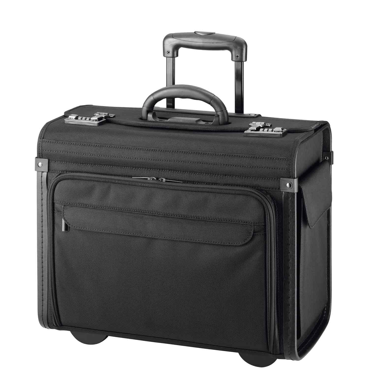 d & n Business & Travel Pilotenkoffer auf Rollen 46 cm – schwarz