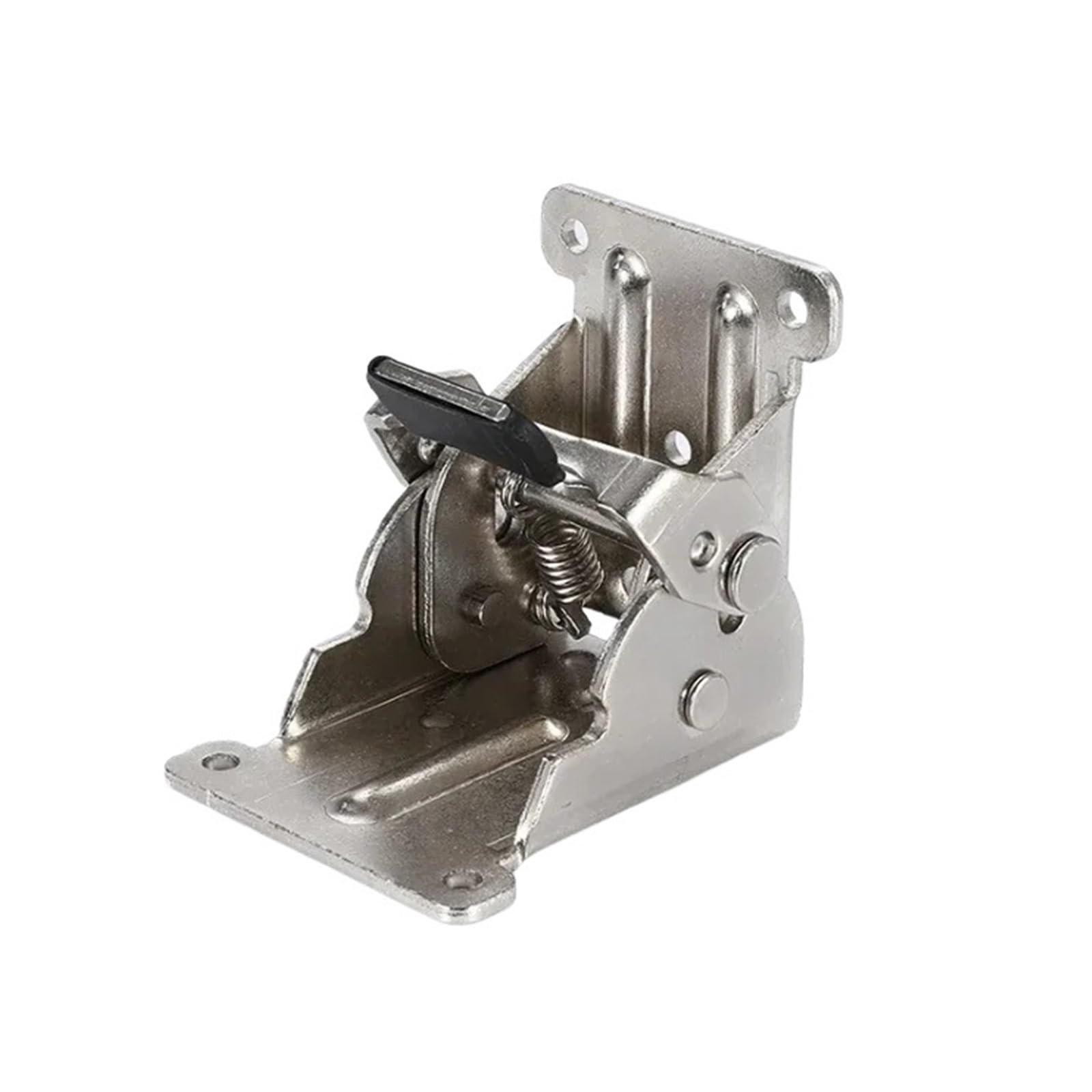 Kdhcvkz Silver 1Pcs 90 Degree Furniture Self-Locking Folding Hinge(Silver)