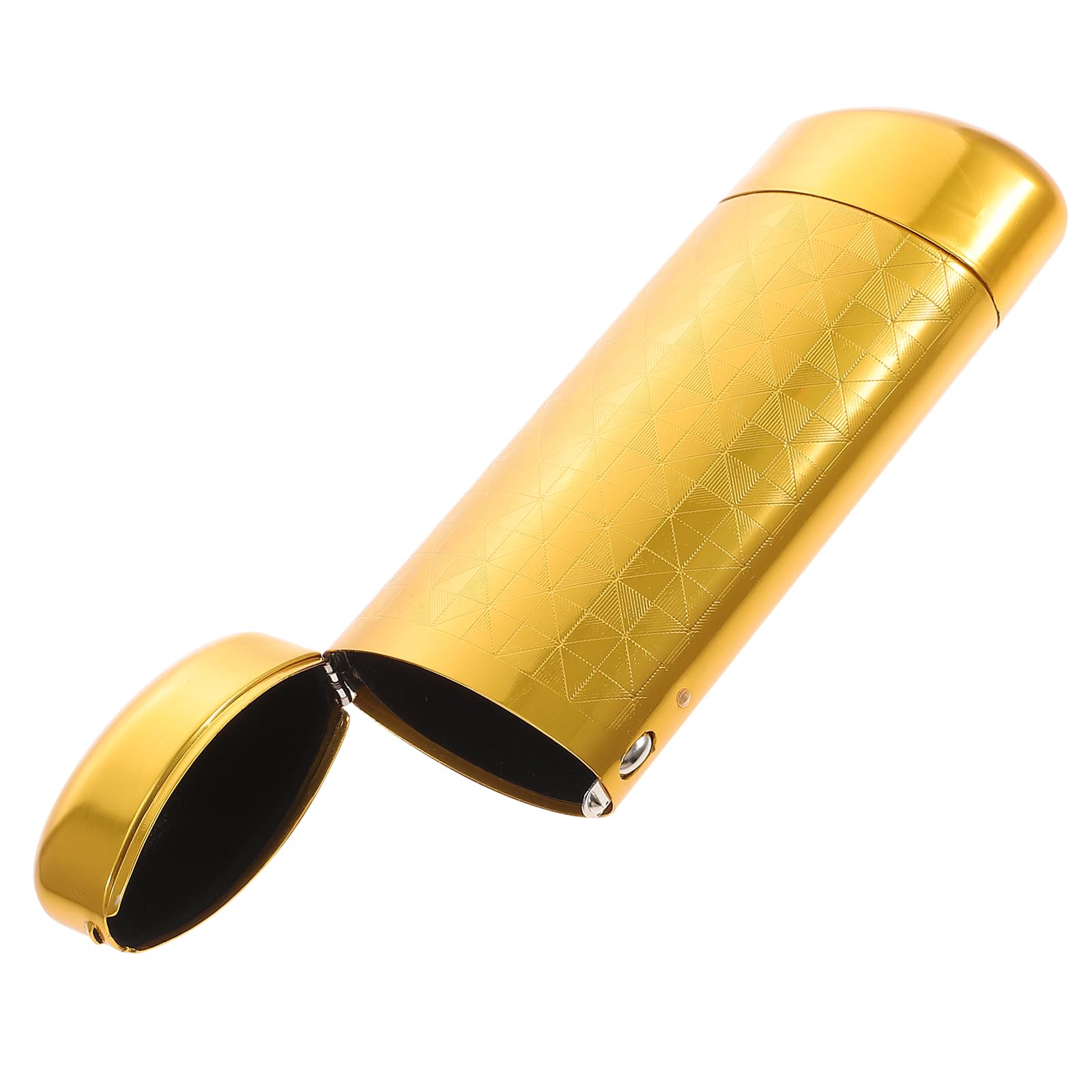 Theaque Unisex Golden Sunglasses Case Aluminum Hard Shell Metal Spectacles Box Eyeglasses Case For Women & Men (Golden)