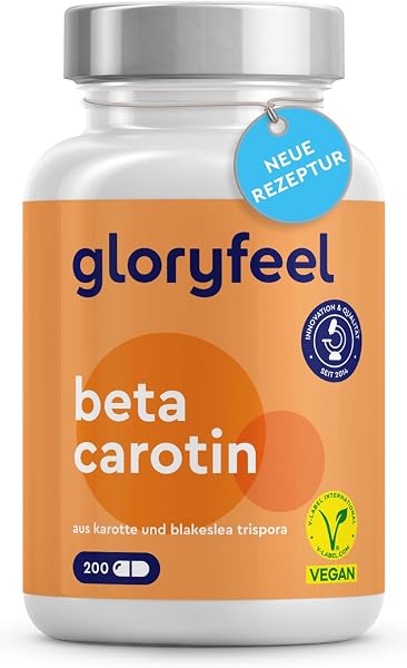 Gloryfeel Beta Carotene Kapseln für Haut und Augen